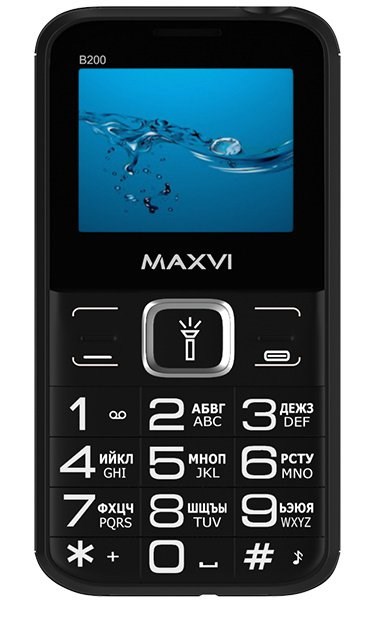 Сотовый телефон MAXVI  B200 Black XMC114377 - фото 484725