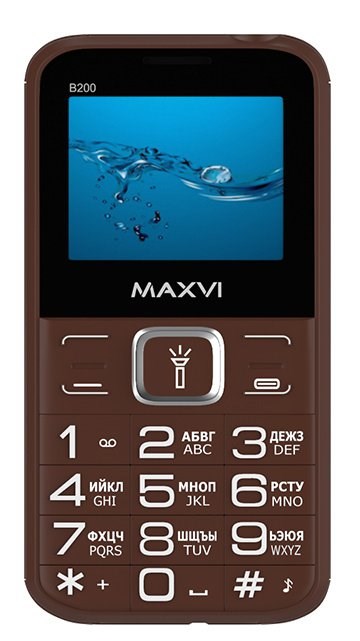 Сотовый телефон MAXVI  B200 Brown - фото 484741