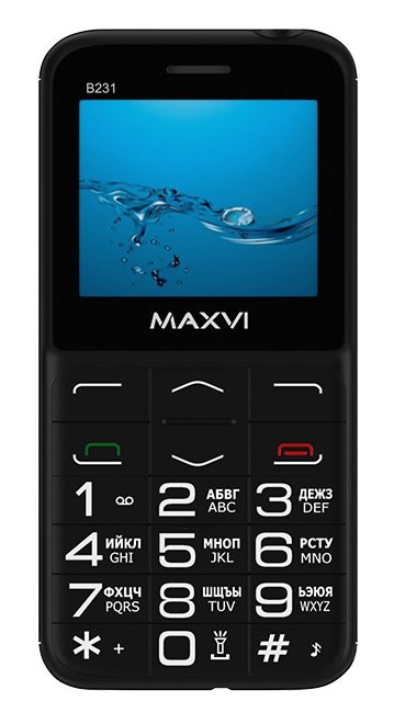 Сотовый телефон MAXVI  B231 Black XMC114628 - фото 484837