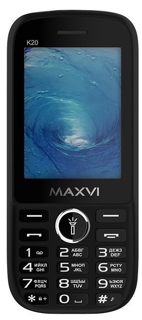 Сотовый телефон MAXVI K20 Black - фото 485152