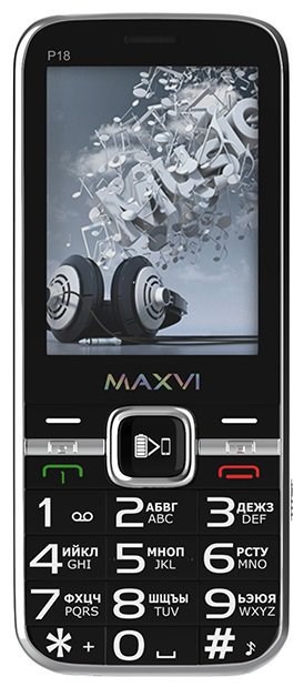 Сотовый телефон MAXVI P18 Black XMC100632 - фото 485256