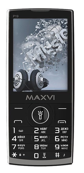 Сотовый телефон MAXVI P19 Black XMC113767 - фото 485273