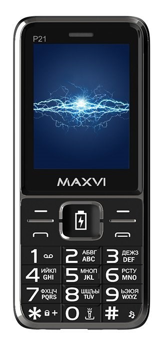 Сотовый телефон MAXVI P21 Black - фото 485298