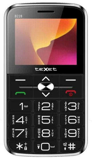 Сотовый телефон TEXET TM-B228 Black XMC120305 - фото 485933