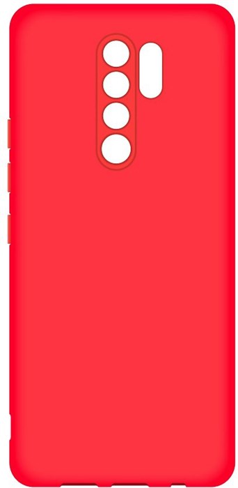 Чехол BoraSCO Soft Touch Xiaomi Redmi 9C красный силиконовый с микрофиброй XMC103650 - фото 488416