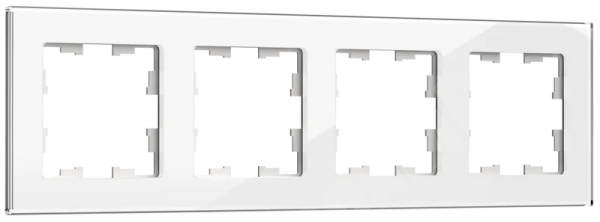 Рамка 4 поста стекло белый РУ-4-2-БрБ BRITE BR-M42-G-K01 IEK (ИЭК) IEK (ИЭК) XRSBR-M42-G-K01 - фото 564949