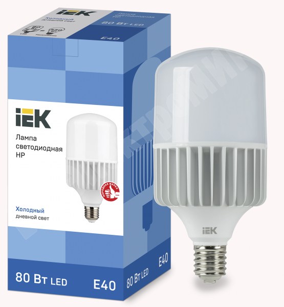 Лампа светодиодная HP 80Вт 230В 6500К E40  IEK (ИЭК) - фото 566371