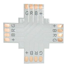 Гибкая соед. плата X для зажимного разъема 10мм 4-pin (Упаковка 5 шт) (SMD5050 RGB) SC41FXESB LED strip connector Ecola Ecola XRSSC41FXESB LED strip connector - фото 568761