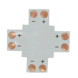 Гибкая соед. плата X для зажимного разъема 8мм 2-pin (Упаковка 5 шт) (SMD3528) SC28FXESB LED strip connector Ecola Ecola - фото 568762