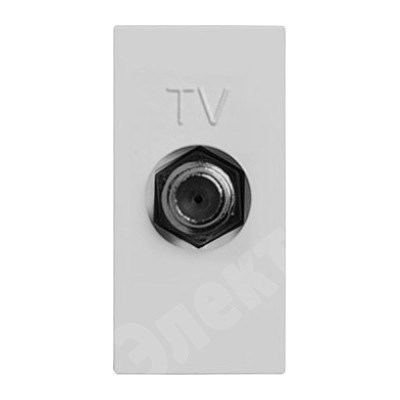 Розетка TV одиночная 1 мод F-разъем серебристый Zenit 2CLA215000N1301 ABB ABB XRS2CLA215000N1301 - фото 572304