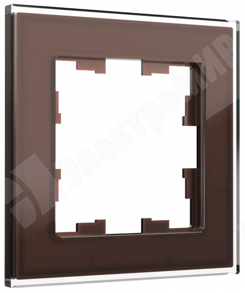 Рамка 1 пост РУ-1-2-БрТБ стекло темная бронза BRITE BR-M12-G-K45 IEK (ИЭК) IEK (ИЭК) - фото 574587