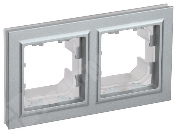 Рамка 2 поста IP44 РУ-2-БрА-44 алюминий BRITE BR-M22-44-K47 IEK (ИЭК) IEK (ИЭК) XRSBR-M22-44-K47 - фото 574650