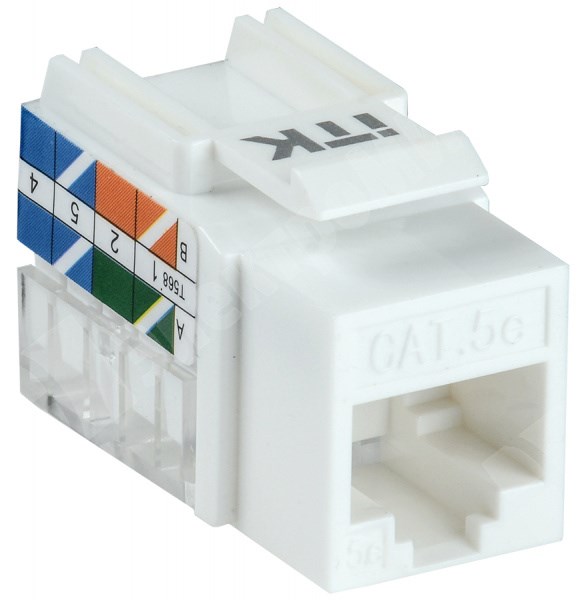 Модуль Keystone RJ45 кат. 5E UTP 90 град. ITK CS1-1C5EU-11 ITK XRSCS1-1C5EU-11 - фото 575574