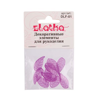 "Zlatka" Декоративные элементы DLF-01 2.2 x 1.0 см 10 х 10 шт №04 красный XG28161140982 - фото 593453