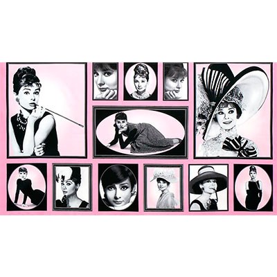 Ткань для пэчворка HOLLYWOOD ICONS 110 см 100% хлопок ( в метрах ) ARD-14449-10 PINK PANEL XG20025855662 - фото 605337