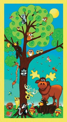 Ткань для пэчворка PEPPY FOREST FRIENDS PANEL 4520 ФАСОВКА 60 x 110 см 146 г/кв.м ± 5 100% хлопок XG25339705242 - фото 605795