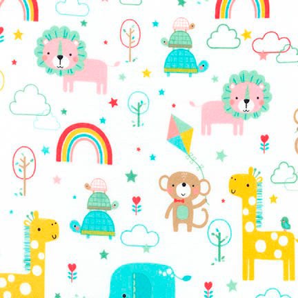 Ткань для пэчворка PEPPY WELCOME BABY FLANNEL ФАСОВКА 100 x 110 см 146 г/кв.м ± 5 100% хлопок XG61993705602 - фото 606027