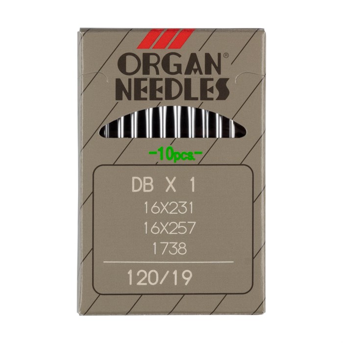 Иглы для пром. шв. машин "ORGAN" DB*1738 / DB*1 10 шт. №120 - фото 648900