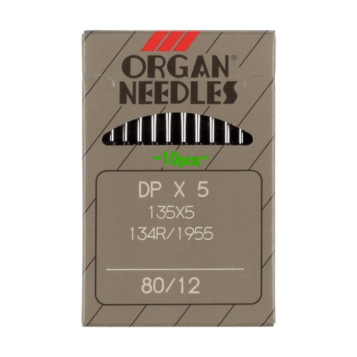 Иглы для пром. шв. машин "ORGAN" DP*134 / DP*5 10 шт. №080 - фото 648918