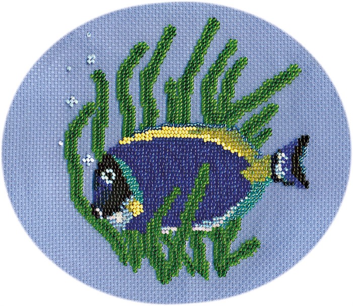 "Klart" набор для вышивания 8-021 "Рыбка-хирург" 15 х 15 см - фото 661746