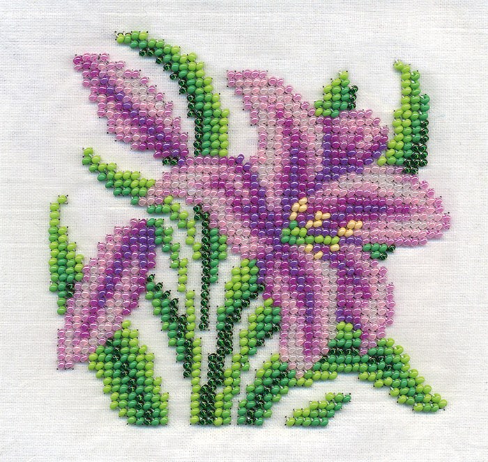 "Klart" набор для вышивания 8-125 "Садовая лилия" 12 х 12 см - фото 661826