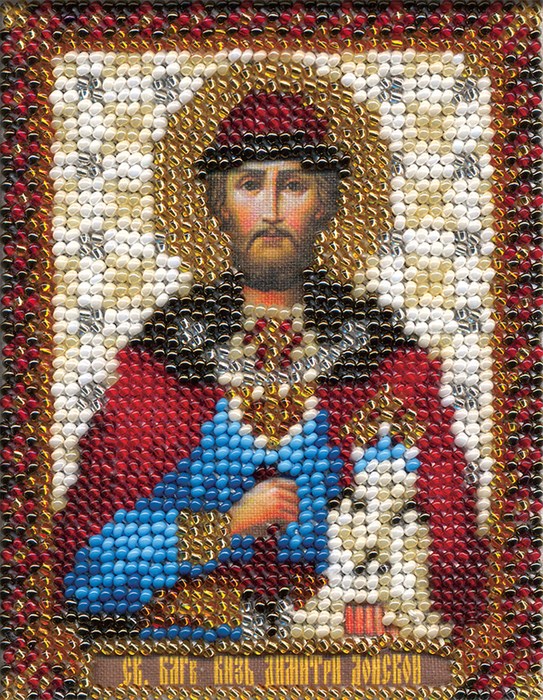 Набор для вышивания "PANNA" CM-1268 "Икона св. благоверного князя Дмитрия Донского" 8.5 х 10.5 см - фото 664477