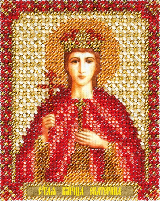 Набор для вышивания "PANNA" CM-1433 "Икона Святой Великомученицы Екатерины" 8.5 х 11 см - фото 664516