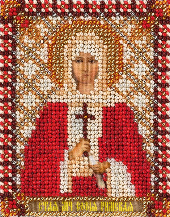 Набор для вышивания "PANNA" CM-1463 "Икона Святой мученицы Софии Римской" 8.5 х 10.5 см - фото 664521