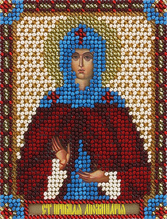 Набор для вышивания "PANNA" CM-1483 "Икона Святой Преподобной Аполлинарии" 8.5 х 10.5 см - фото 664529