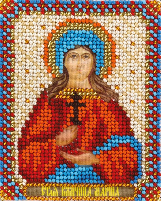 Набор для вышивания "PANNA" CM-1504 "Икона Святой Великомученицы Марины" 8.5 х 10.5 см - фото 664534
