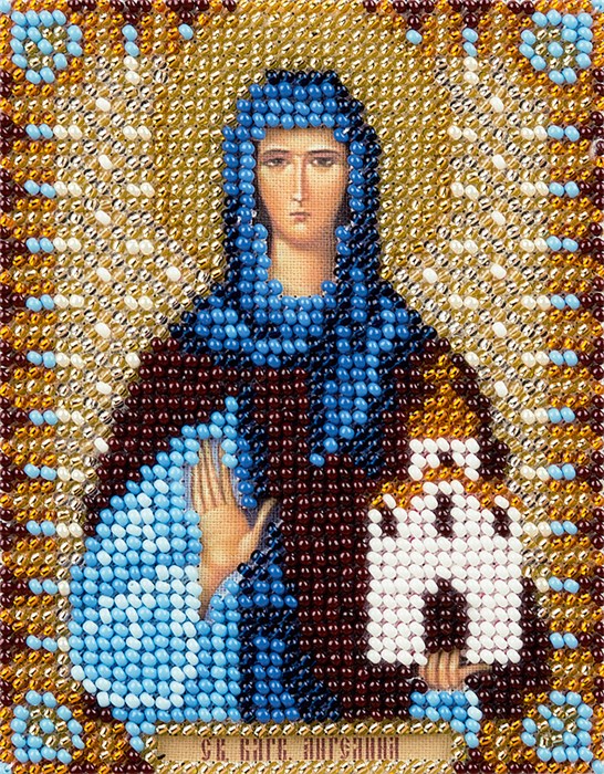 Набор для вышивания "PANNA" CM-1752 "Икона Святой преподобной Ангелины Сербской" 8.5 х 11 см - фото 664550