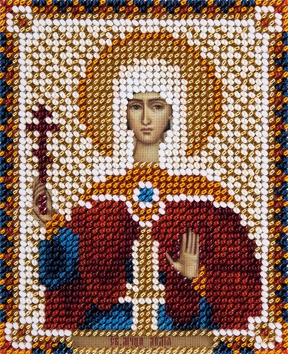 Набор для вышивания "PANNA" CM-1782 "Икона Святой мученицы Лидии Иллирийской" 8.5 х 11 см - фото 664553