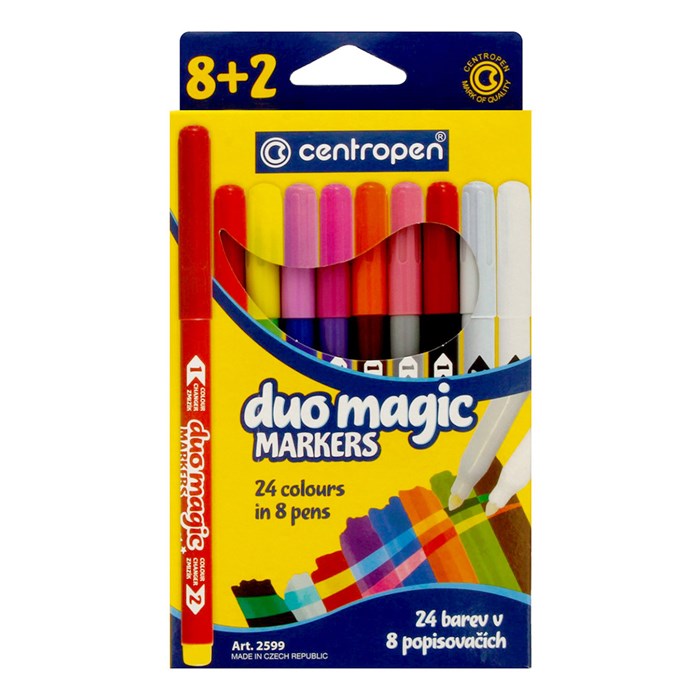 "Centropen" Набор фломастеров DUO MAGIC 2599/10 8+2 цв 2599/10 - фото 679986