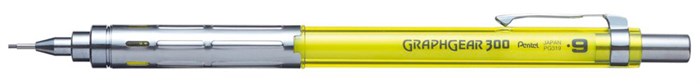 "Pentel" Карандаш автоматический GraphGear 300 0.9 мм PG319-TGX желтый корпус - фото 680850