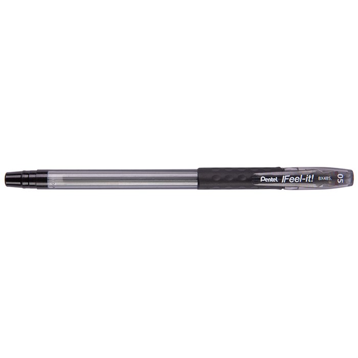 "Pentel" Ручка шариковая Feel it! d 0.5 мм 12 шт. BX485-A цвет чернил: черный XG87315029724 - фото 681111