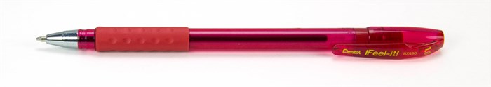 "Pentel" Ручка шариковая Pentel Feel it! d 1 мм 12 шт. BX490-B цвет чернил: красный XG87315709164 - фото 681119