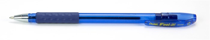 "Pentel" Ручка шариковая Pentel Feel it! d 1 мм 12 шт. BX490-C цвет чернил: синий - фото 681121
