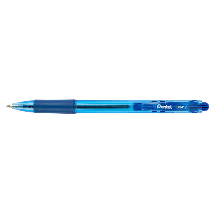 "Pentel" Ручка шариковая автоматическая Pentel Fine Line d 0.7 мм 12 шт. BK417-C цвет чернил: синий - фото 681129