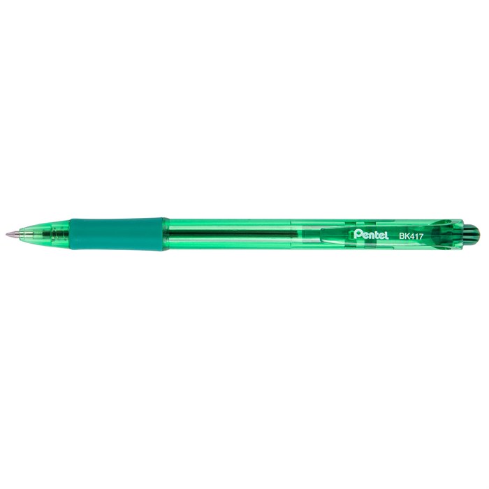 "Pentel" Ручка шариковая автоматическая Pentel Fine Line d 0.7 мм 12 шт. BK417-D цвет чернил: зелёный XG87310494644 - фото 681131