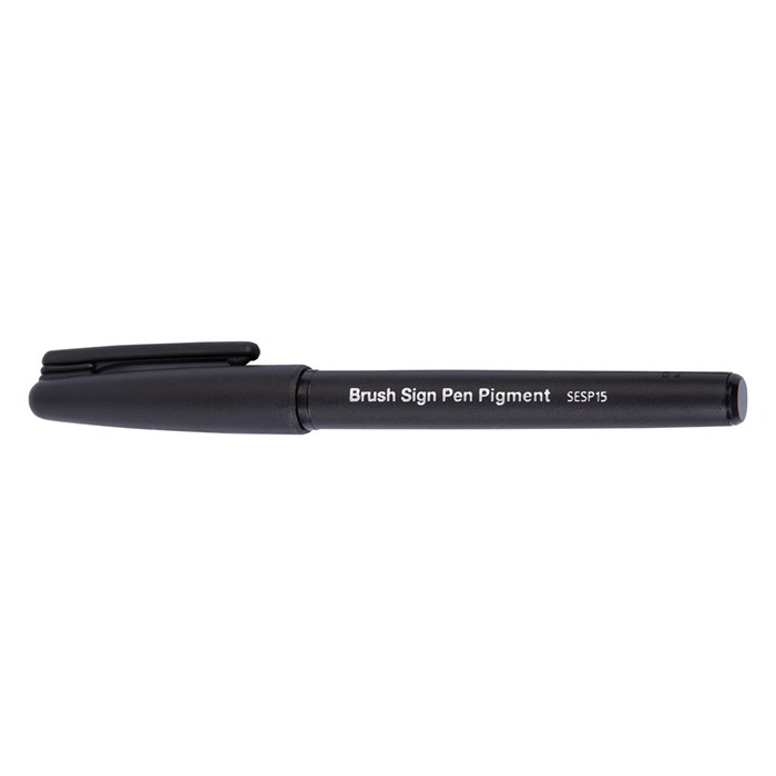 "Pentel" Фломастер-кисть Brush Sign Pen Pigment 1,1 - 2,2 мм пулевидный - фото 681204