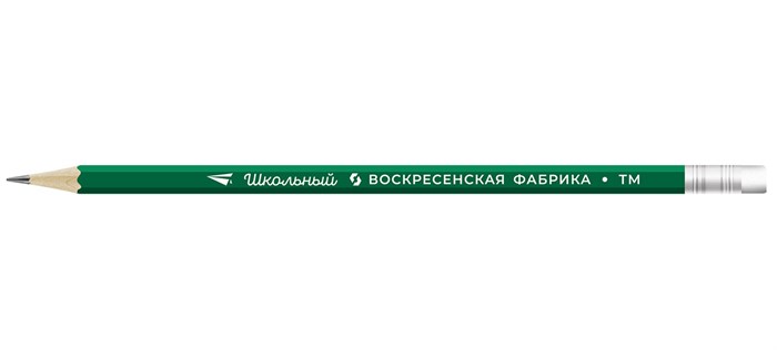 "ВКФ" "Школьный" 1-1100 Карандаш графитный с ластиком заточенный ТМ (HB) 84 шт. - фото 682763