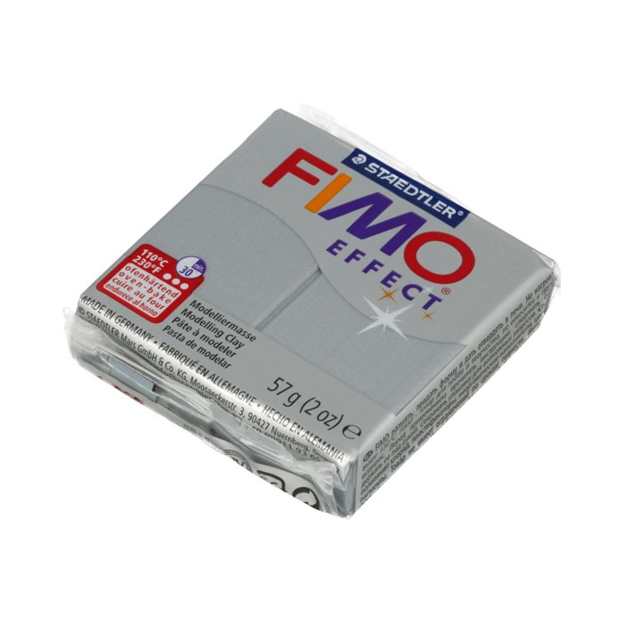 "FIMO" Effect полимерная глина 57 г 8020-81 серебряный металлик XG8010200284 - фото 697585