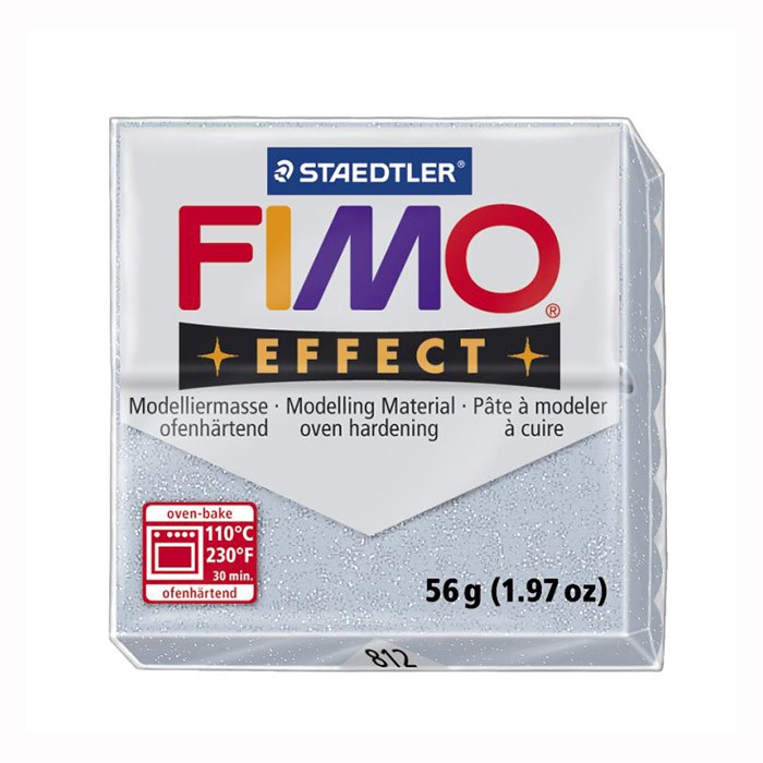 "FIMO" Effect полимерная глина 57 г 8020-812 серебряный с блестками XG8010200285 - фото 697587