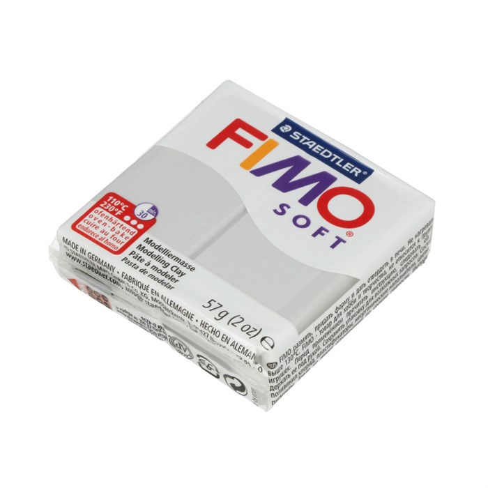 "FIMO" Soft полимерная глина 57 г 8020-80 серый XG8010200308 - фото 697683