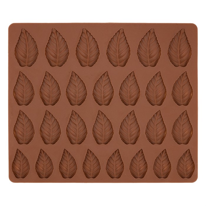 Форма силиконовая "S-CHIEF" для конфет SPC-0114 19 x 16 x 0.5 см "листья"-28 ячеек - фото 699733