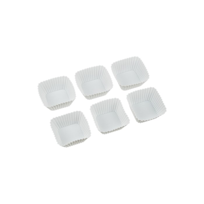 Форма силиконовая "S-CHIEF" для пирожных SPC-0326 6.5 x 6.5 x 3.2 см 6 шт "квадратная" - фото 699908