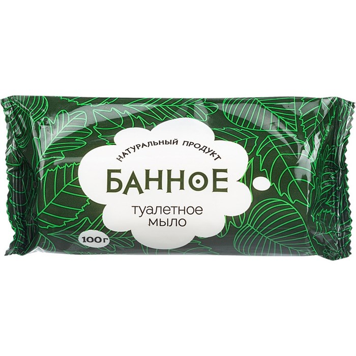 Мыло туалетное твёрдое  Банное  100 гр. РМЗ 486785 - фото 724917