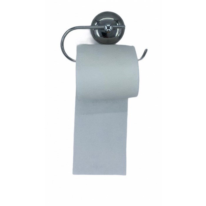 Держатель для туалетной бумаги металлич.хромирован.без крышки - фото 725822