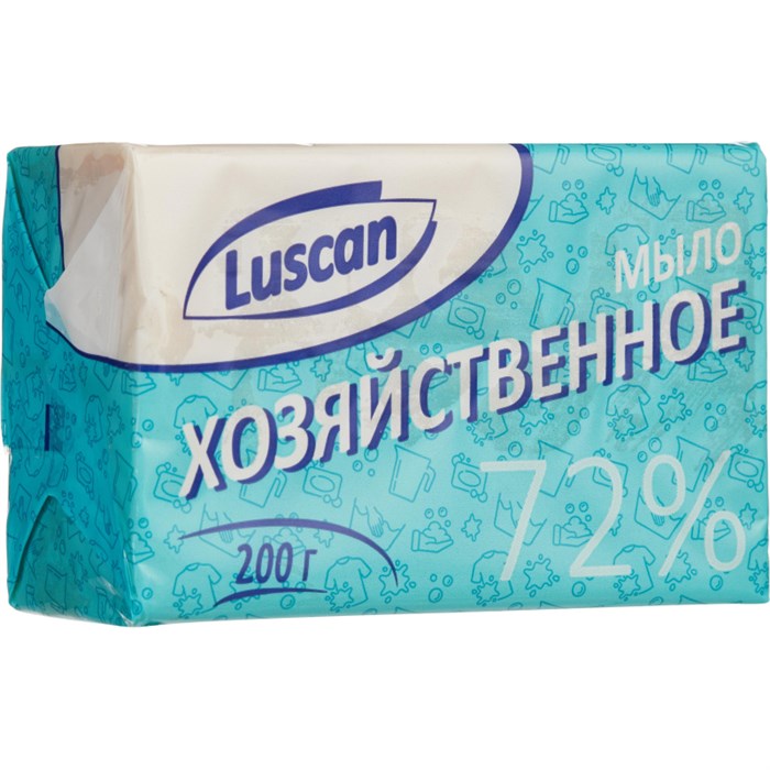 Мыло хозяйственное 72% Luscan в обертке 200г 1685301 - фото 727585