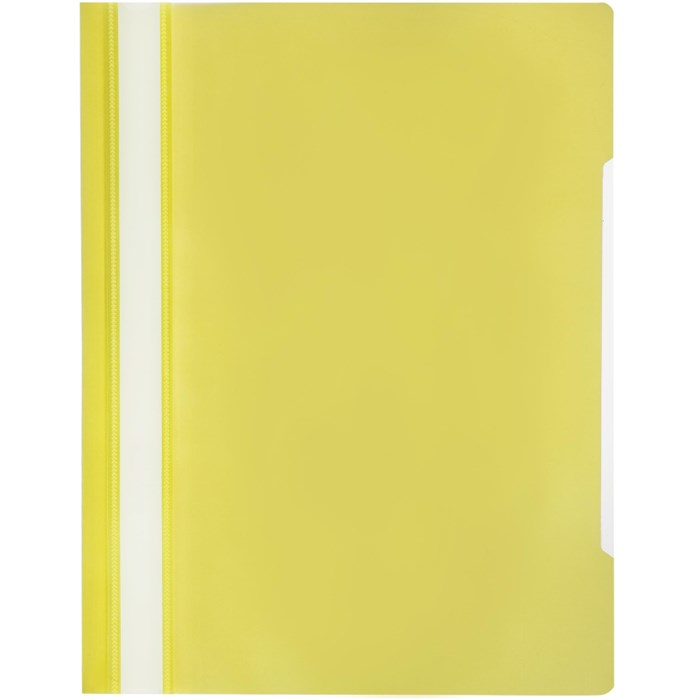 Скоросшиватель пластиковый Attache, А4, Элементари, желтый 10шт/уп - фото 755695